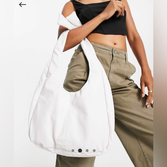 White Bolongaro (ASOS) large hobo shoulder bag - Picture 2 of 6